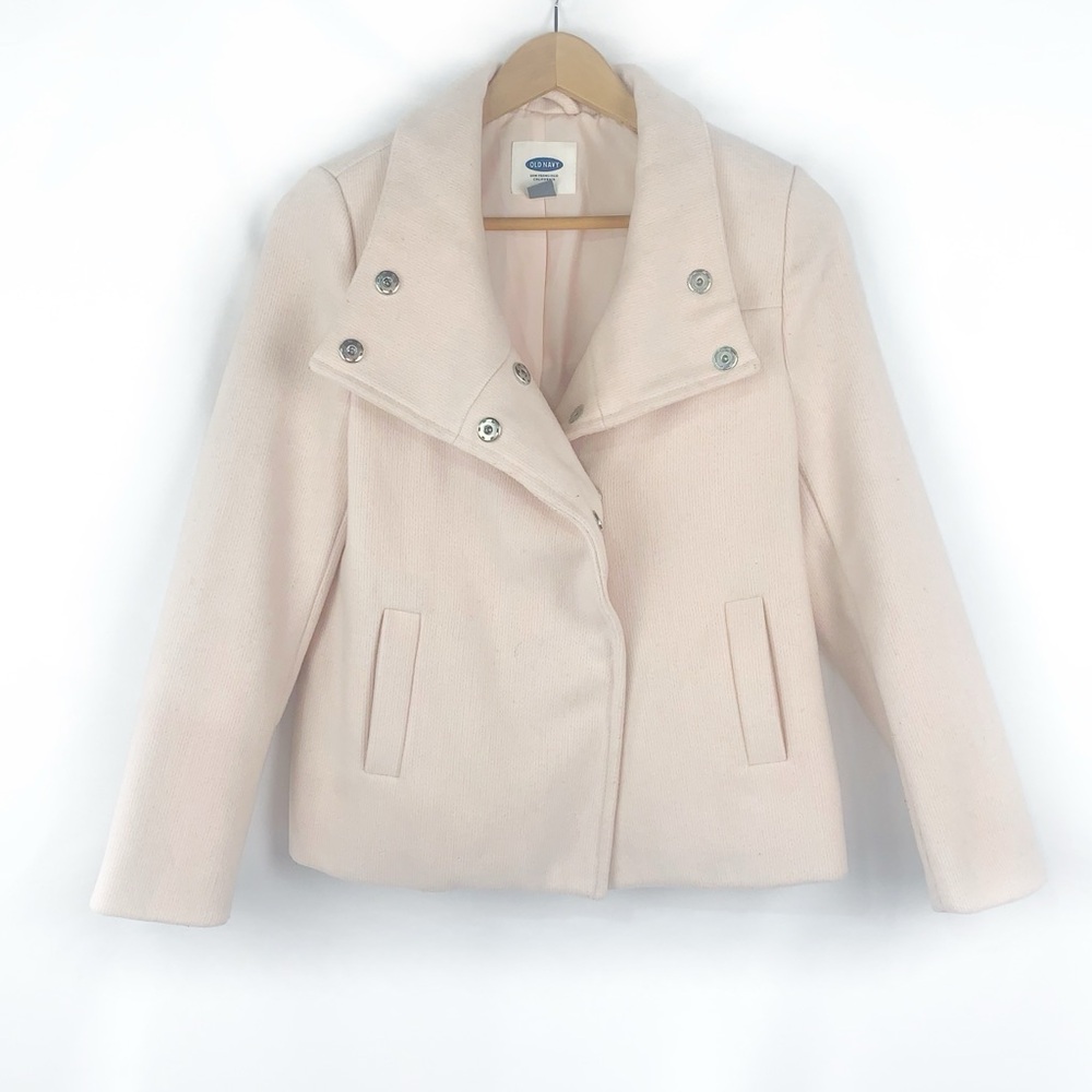 Old Navy Wool Blend Blush Pink Pea Coat